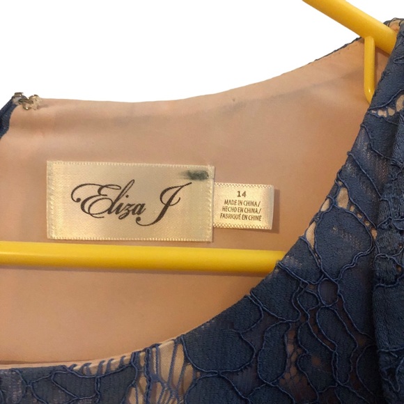 Eliza J Cold Shoulder Lace Dress Size 14 - Picture 6 of 7